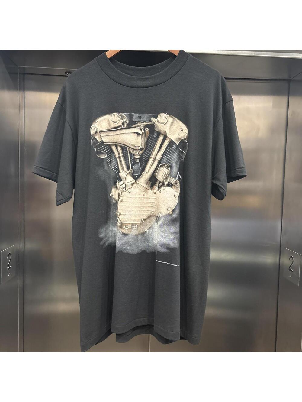 Vintage 90s 3d-Emblem *Engine* Single-Stitch Shirt
